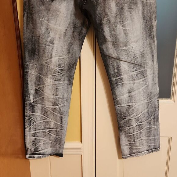 SeanJohn Gray Jeans "Athlete" Tapered w/ Stretch Size 36W 30L - Picture 7 of 9